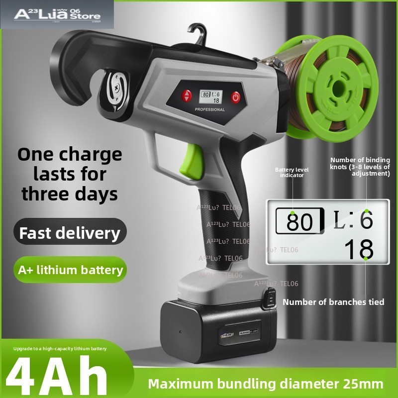 Gardening Tools For Vines - Electric Auto Binder Lithium Cordless Tapener