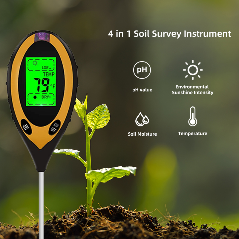 Soil Ph Meter - Kỹ Thuật Số 4 Trong 1
