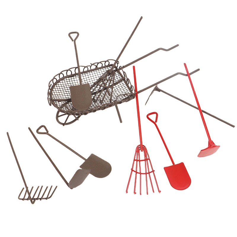Gardening Tools Gift Set - 1/12 Dollhouse Simulation Garden Tools Kit