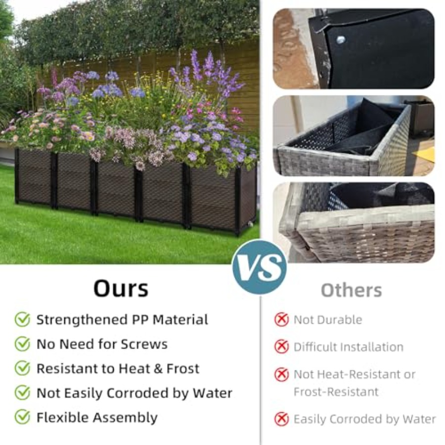 Outdoor self-watering raised p - đánh giá và giá Self-Watering Planter