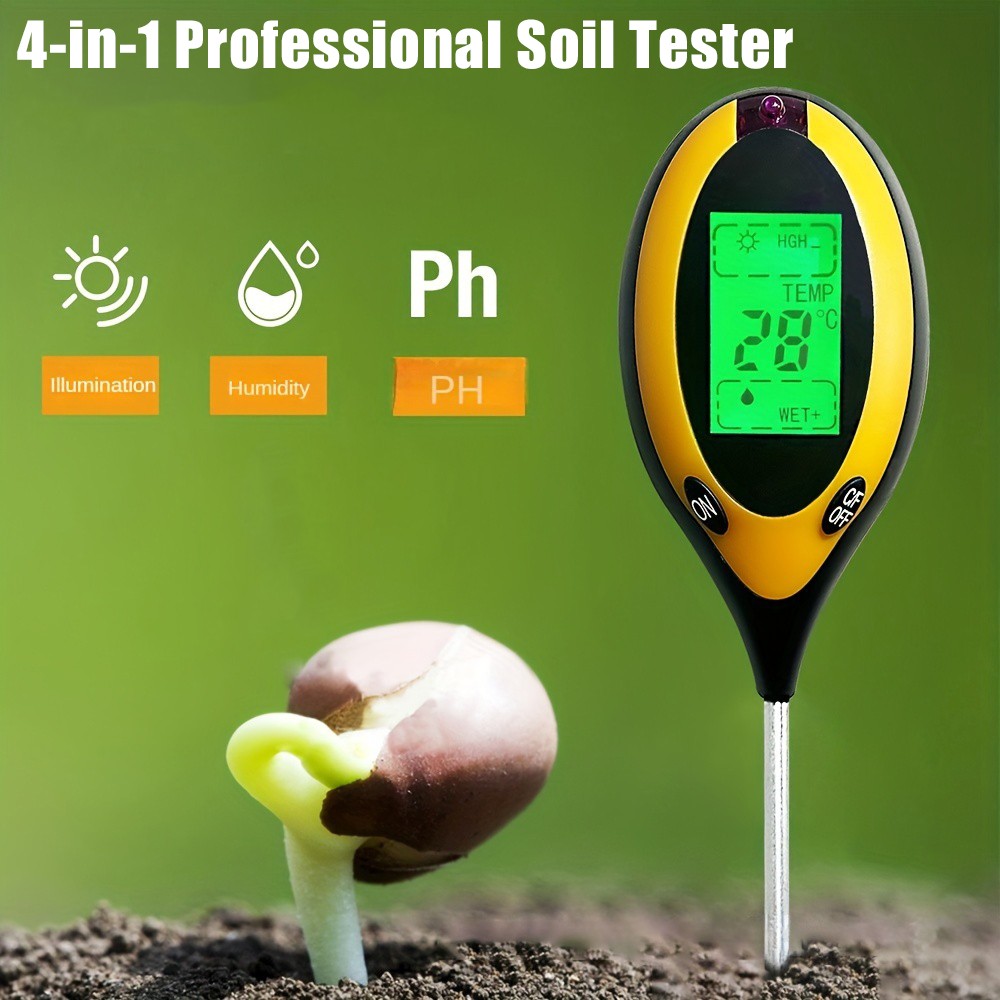 Soil PH Tester 4 in 1 PH Soil  - đánh giá và giá Soil Ph Meter