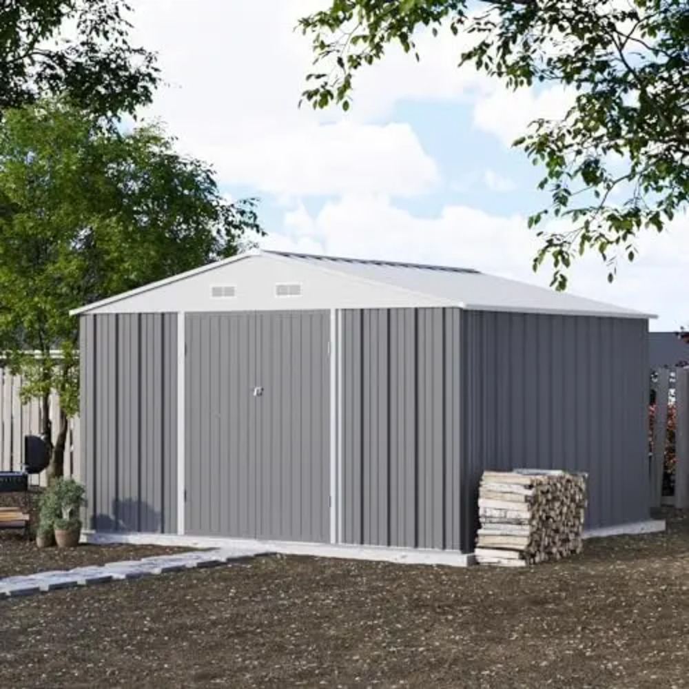 10x10 FT Metal Storage Shed, B - đánh giá và giá Gardening Tools In